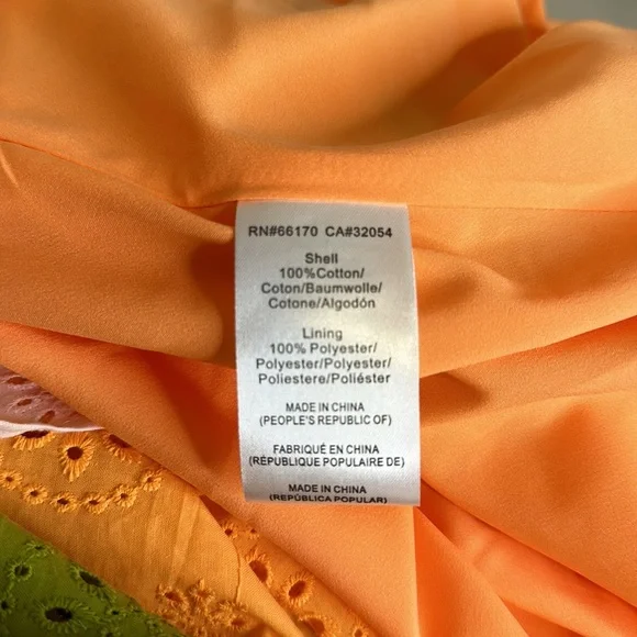 ANTHROPOLOGIE HUTCH Fantine Maxi Skirt-color-block eyelet-elastic waist SZ XS - Picture 10 of 10